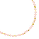 Talis Chains Jaipur Choker Rose Quartz in Gold