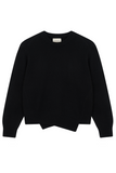 Jumper 1234 Asymetric Crew in Black