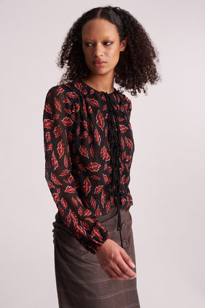 Hofmann Erika Lips Top in Black