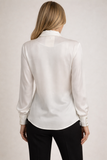 Silk 95 Five Bordeaux Long Sleeve in White