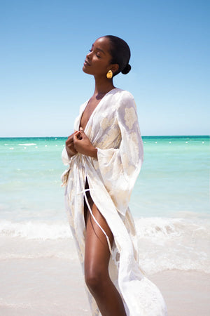 Alexander Miro Aurelia Dress in White Gold