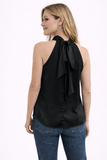 Silk 95 Five Vilette Halter Top in Black