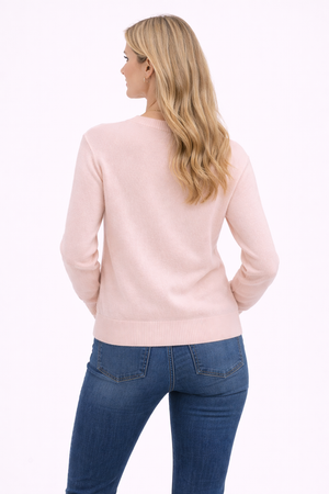 Jumper 1234 Distressed Crew in Powder