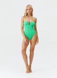 Melissa Odabash Barbuda Swimsuit in Green Ridges