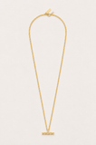 Talis Chains T-Bar Necklace Cz in Gold