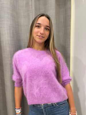 Colorush Brushed Belli Tee in Purple