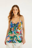 Farm Rio Garden Of Life Ruffle Blouse