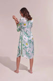 Poupette St Bart Long Erica Kimono in Green Garden