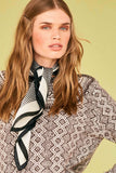 Jumper 1234 Jacquard Yoke Crew in Hikory
