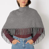 Berenice Marmo Poncho in Grey