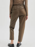 Second Female Lindie Leather Pants Taupe