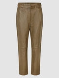 Second Female Lindie Leather Pants Taupe