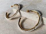 Shyla Hermaenie Hoops in Pearl