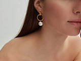 Shyla Layla Pearl Earrings in Pearl