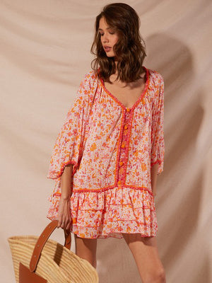 Poupette St Barth Bobo Poncho Pink