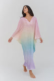 Pitusa Ombre Rainbow Kaftan Dress