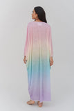 Pitusa Ombre Rainbow Kaftan Dress