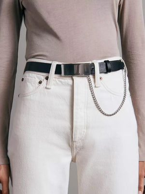 Rag And Bone Roni Chain Belt Black