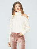 Paige Raundi Crop Cable Cream