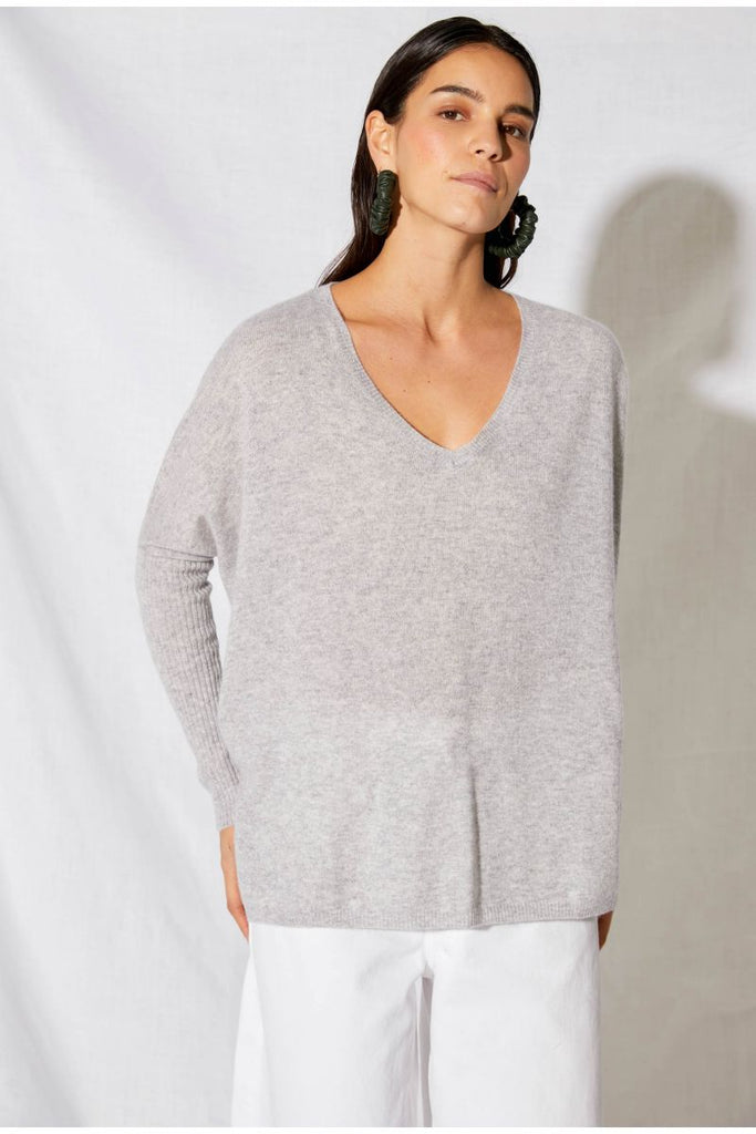 Notshy Jumper Ply Cashmere Jumper Not Shy Faustine Jumper Grey