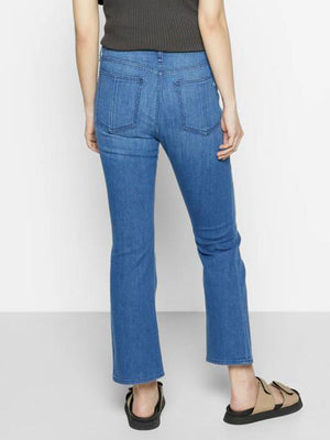 Rag And Bone Nina High Rise Ankle Flare Poppy Mid Blue