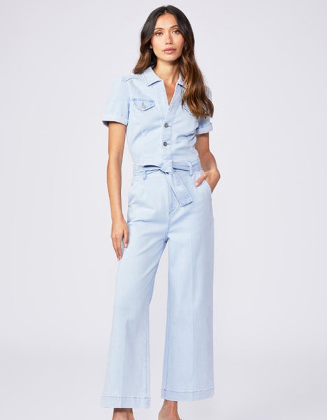 Paige Anessa Jumpsuit in Kokomo Light Blue – The Gate Boutique