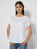 Not Shy Zoe Tee in White