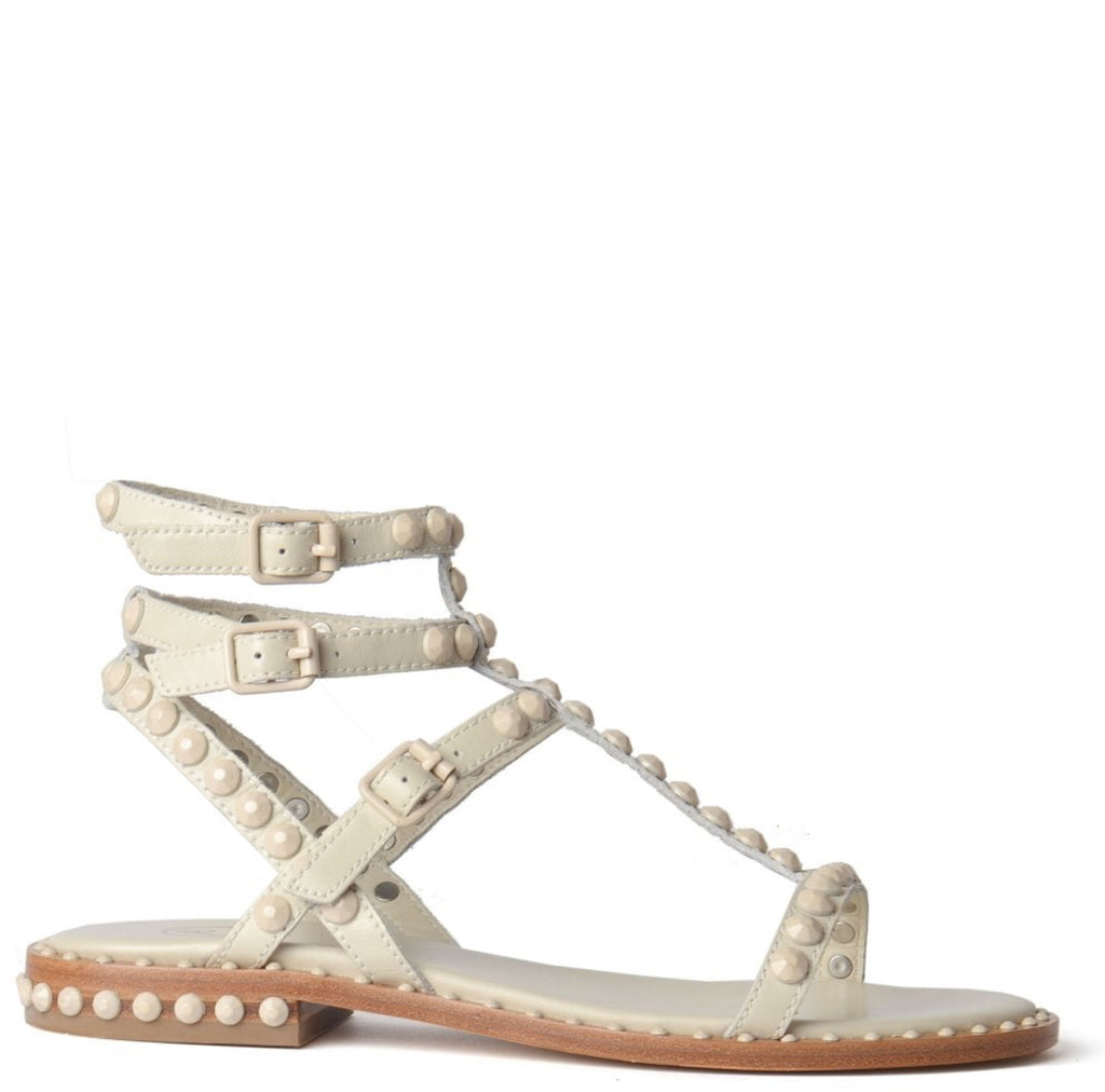 Ash Play Bis Gladiator Sandals in Talc – The Gate Boutique