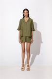 By Malina Nelia Shorts in Olive