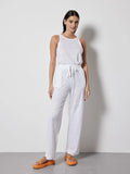 Not Shy Satine Trousers in White