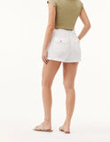 Bella Dahl Callie Ruffle Shorts in White